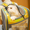 Laser Leather Foldable Pet Breathable Travel Backpack